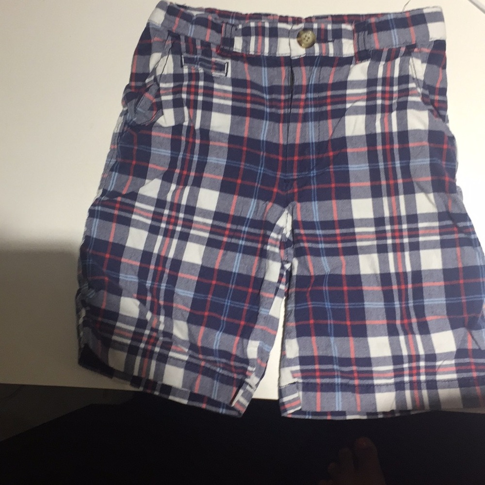 short checkered pants Color blue red old navy 5B